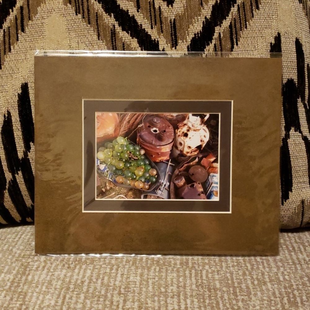 Matted photo - "One Man's Treasure"